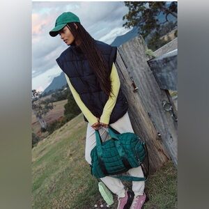 FP Movement by Free People In A Bubble Puffer Vest size L Black